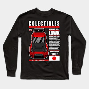 JDM LBWK NISSAN GTR R-35 RED Long Sleeve T-Shirt